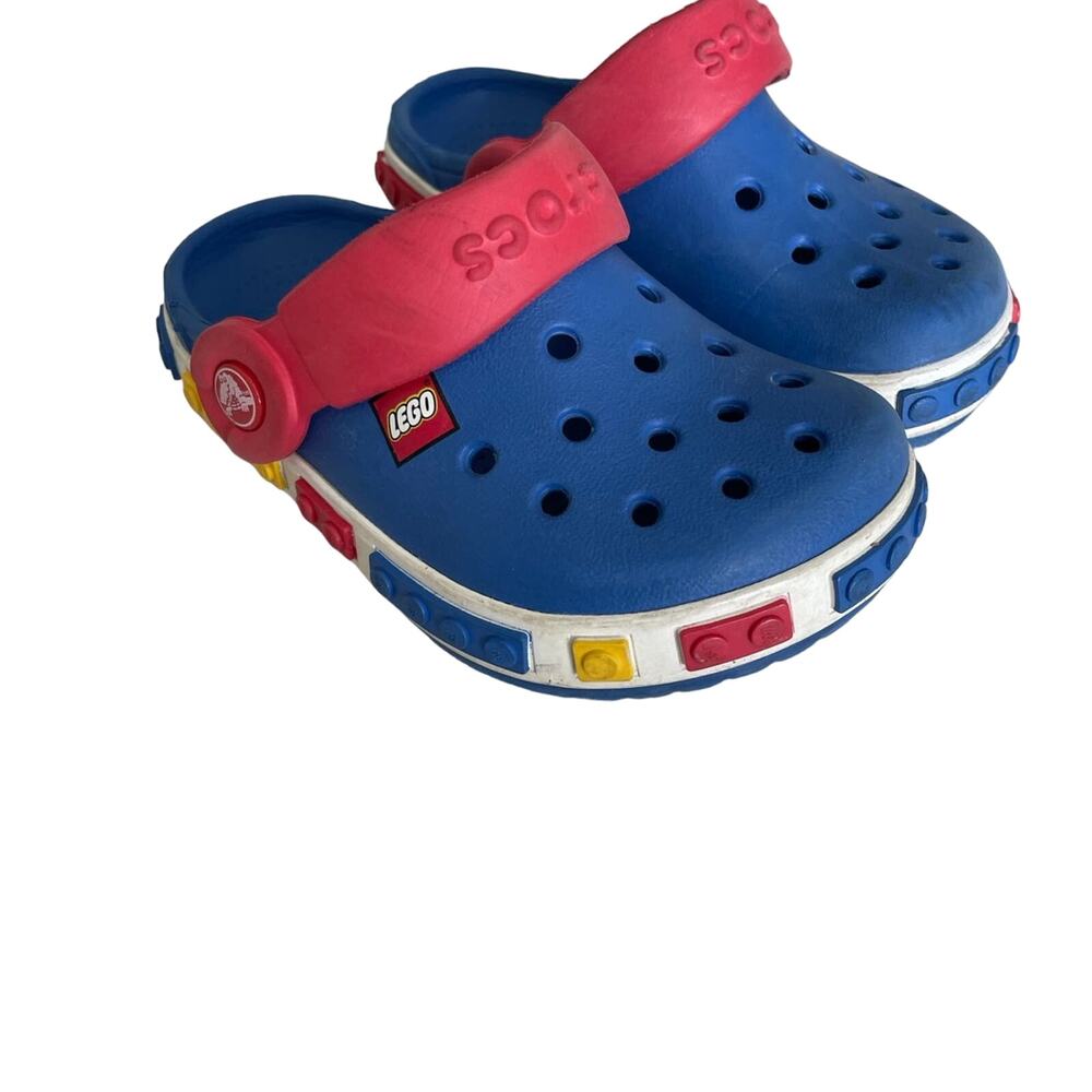 Crocs Blue Lego Toddler Size 6/7